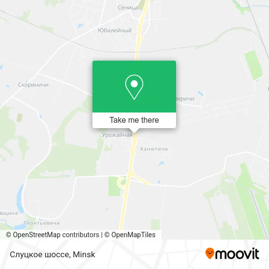Слуцкое шоссе map
