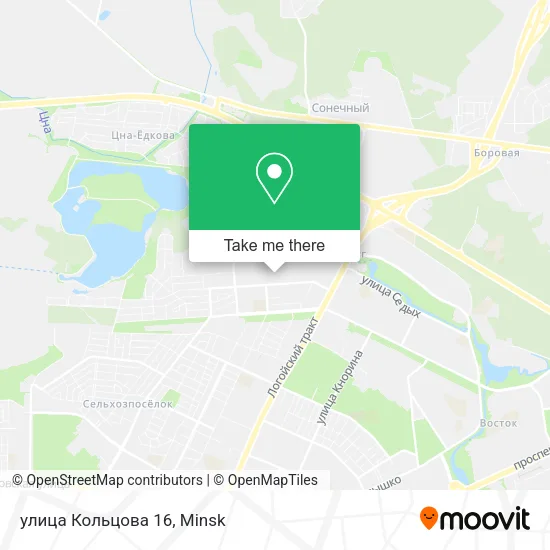 улица Кольцова 16 map