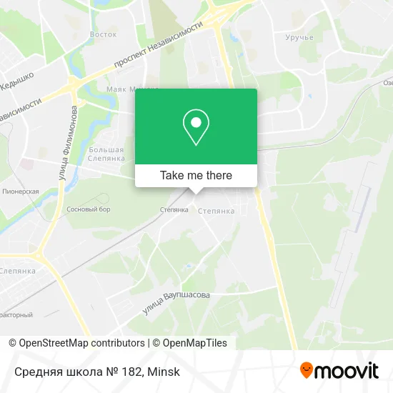 Средняя школа № 182 map