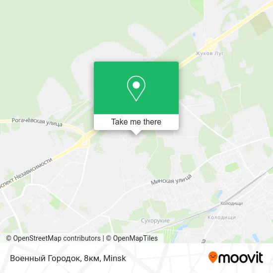 Военный Городок, 8км map