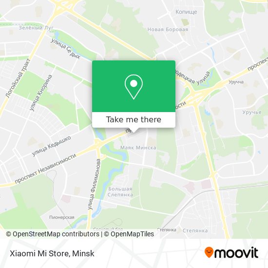 Xiaomi Mi Store map