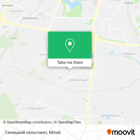 Сеницкий сельсовет map