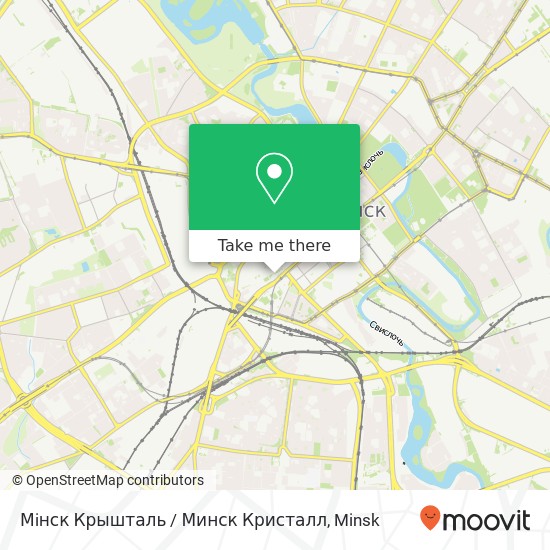 Мiнск Крышталь / Минск Кристалл map