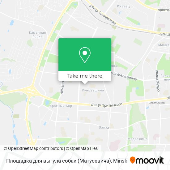 Площадка для выгула собак (Матусевича) map