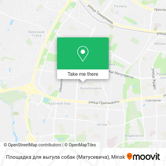 Площадка для выгула собак (Матусевича) map
