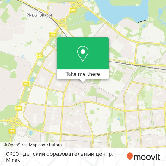 CREO - детский образовательный центр map