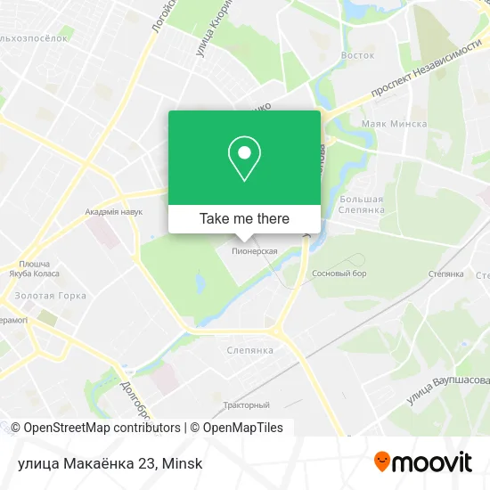улица Макаёнка 23 map