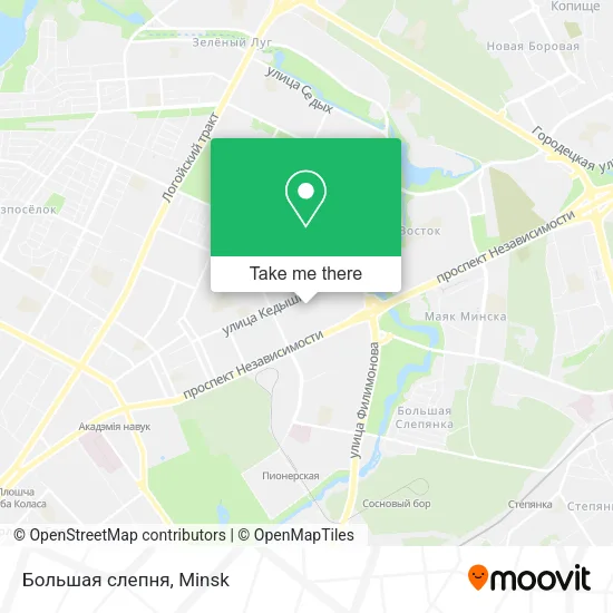 Большая слепня map