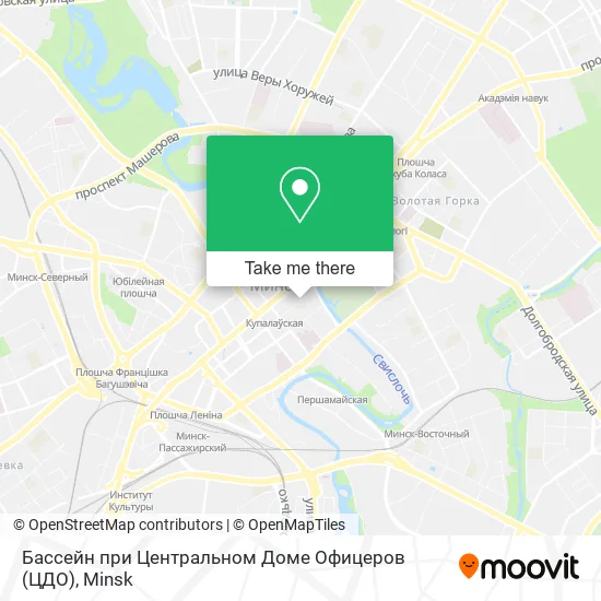 Бассейн при Центральном Доме Офицеров (ЦДО) map