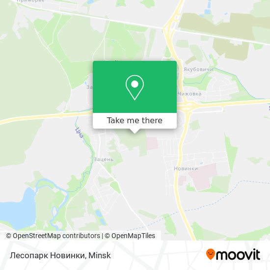 Лесопарк Новинки map