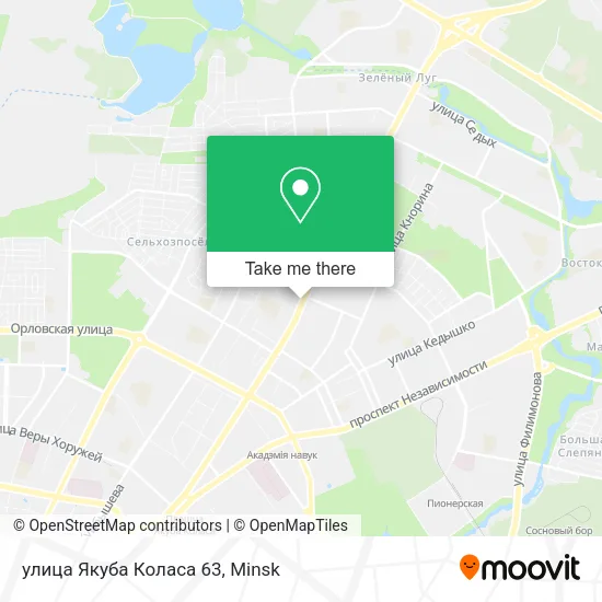 улица Якуба Коласа 63 map
