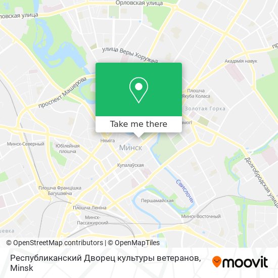 Республиканский Дворец культуры ветеранов map