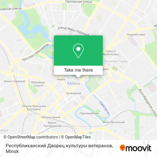 Республиканский Дворец культуры ветеранов map