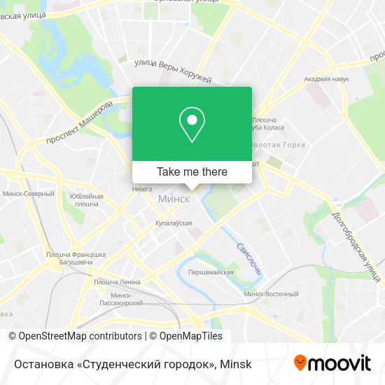 Остановка «Студенческий городок» map