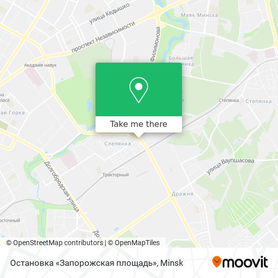 Остановка «Запорожская площадь» map