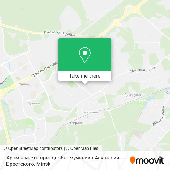 Храм в честь преподобномученика Афанасия Брестского map