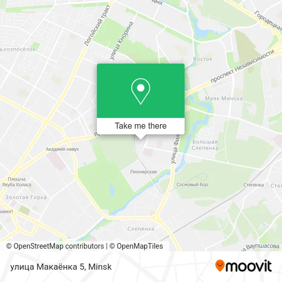 улица Макаёнка 5 map