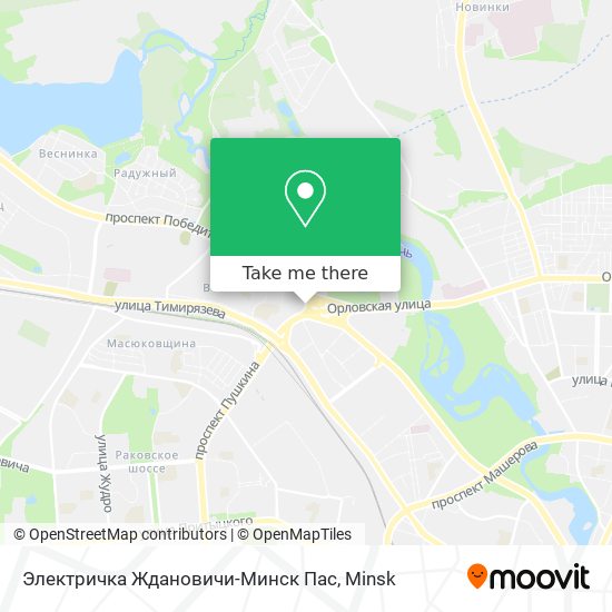 Электричка Ждановичи-Минск Пас map