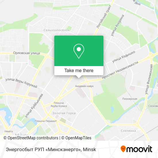 Энергосбыт РУП «Минскэнерго» map