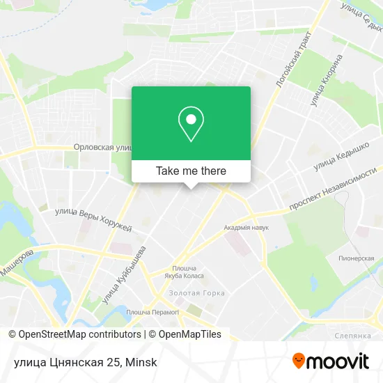 улица Цнянская 25 map