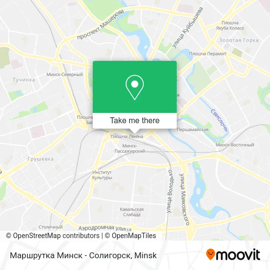 Маршрутка Минск - Солигорск map