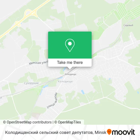 Колодищанский сельский совет депутатов map