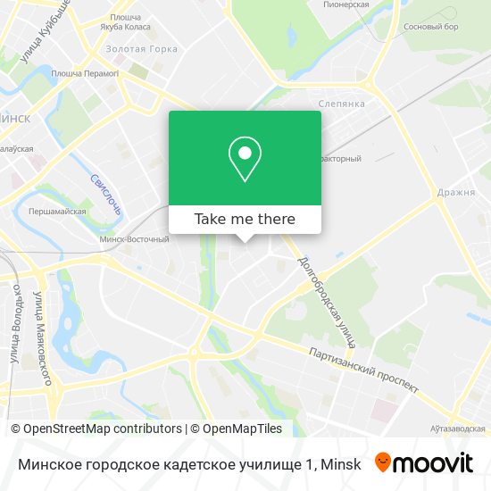Минское городское кадетское училище 1 map