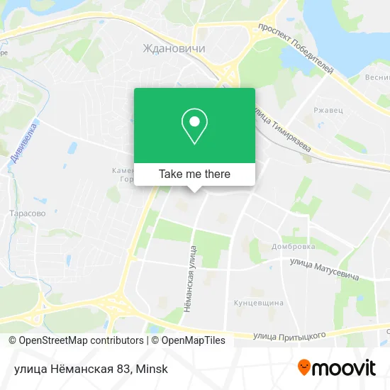 улица Нёманская 83 map