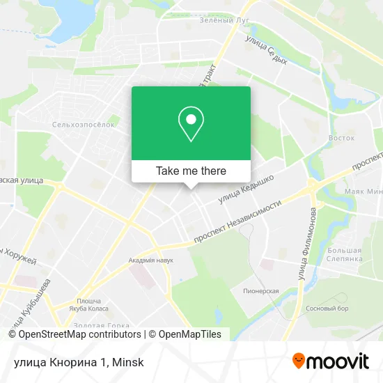 улица Кнорина 1 map