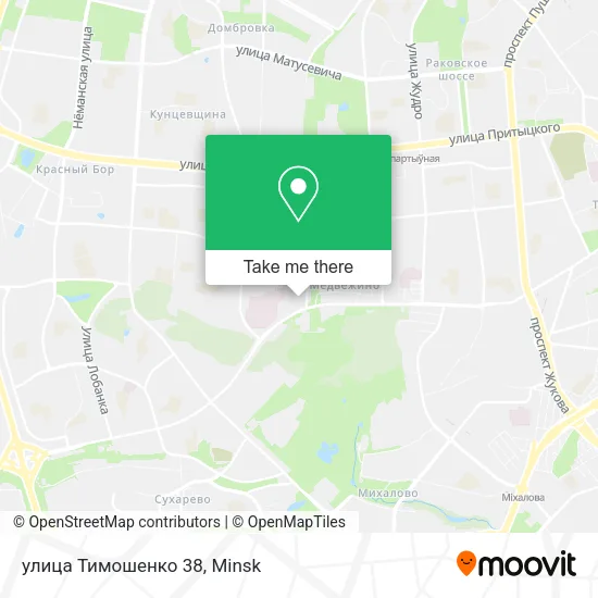улица Тимошенко 38 map