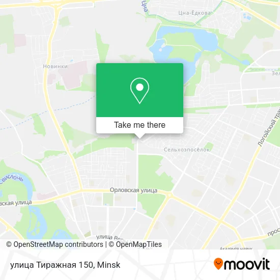 улица Тиражная 150 map