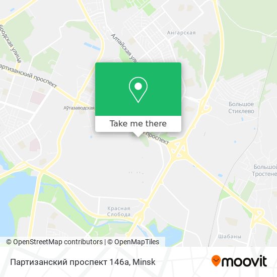 Партизанский проспект 146а map