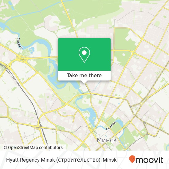 Hyatt Regency Minsk (строительство) map