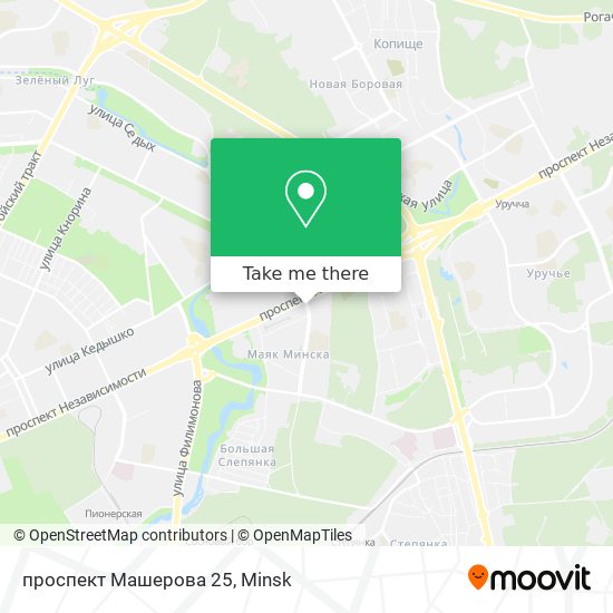 проспект Машерова 25 map