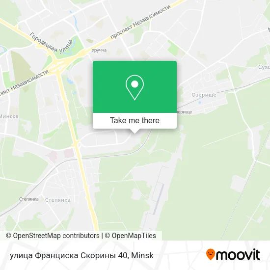 улица Франциска Скорины 40 map