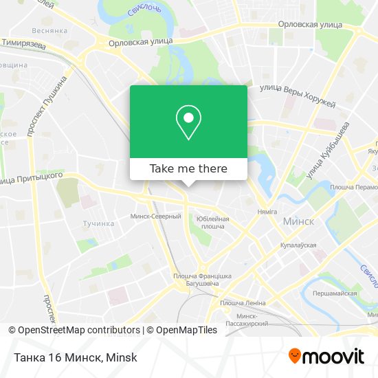 Танка 16 Минск map