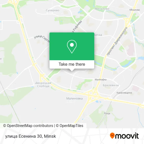 улица Есенина 30 map