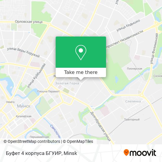 Буфет 4 корпуса БГУИР map