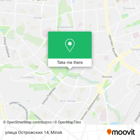 улица Острожских 14 map