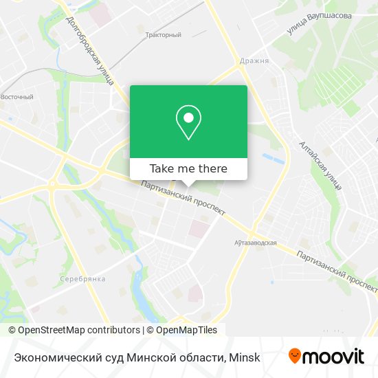 Экономический суд Минской области map