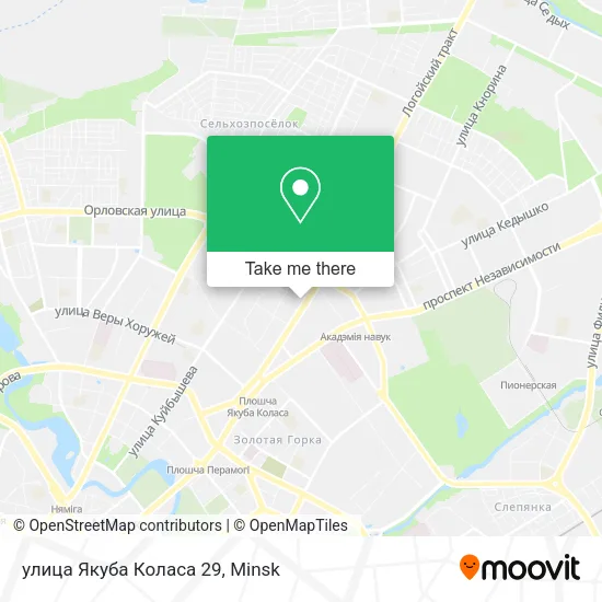 улица Якуба Коласа 29 map