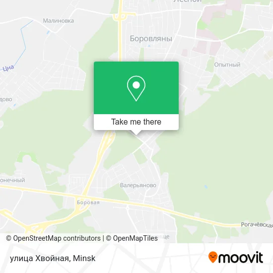улица Хвойная map