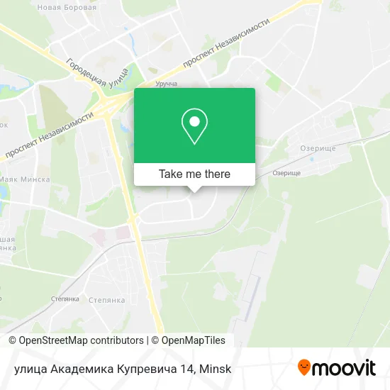 улица Академика Купревича 14 map
