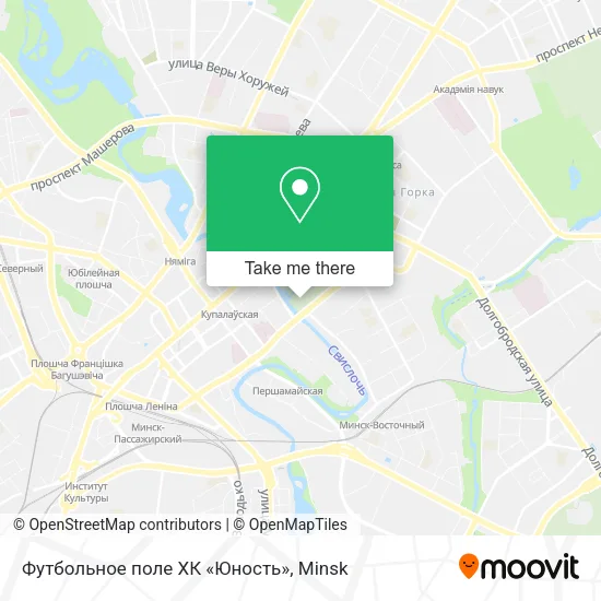 Футбольное поле ХК «Юность» map