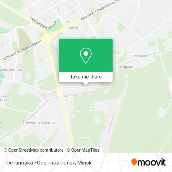 Остановка «Опытное поле» map