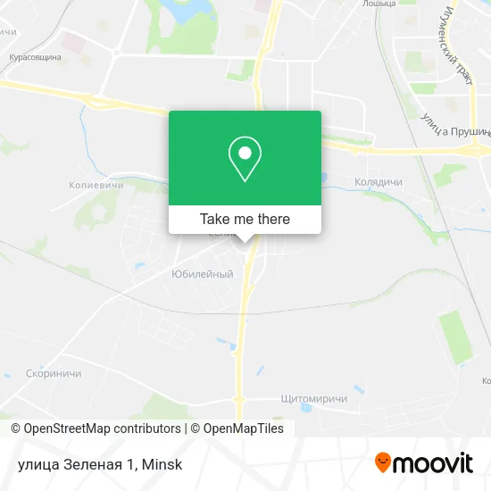улица Зеленая 1 map