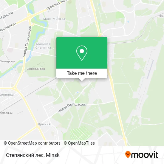 Степянский лес map