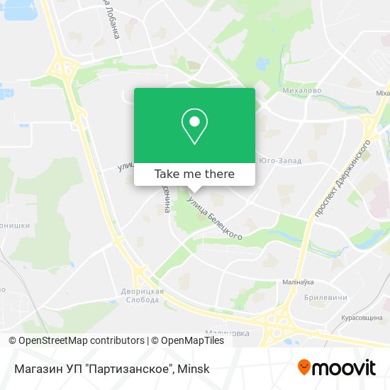 Магазин УП "Партизанское" map