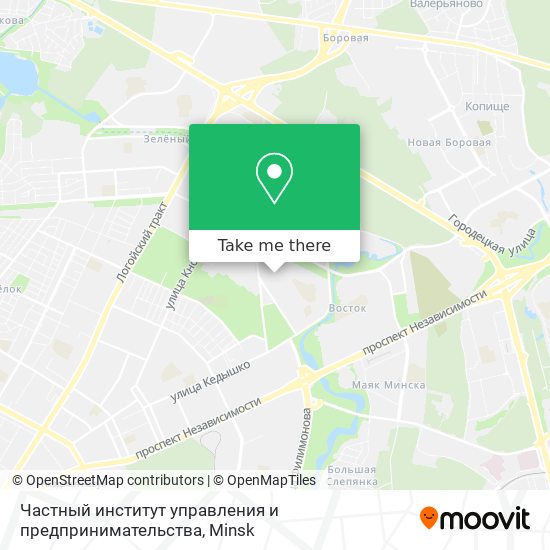 Частный институт управления и предпринимательства map