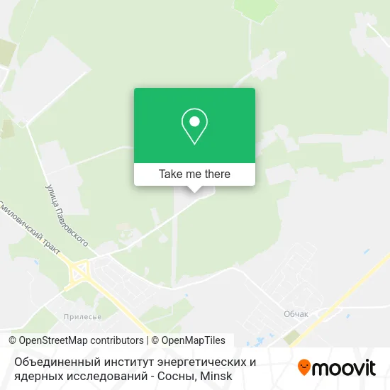 Объединенный институт энергетических и ядерных исследований - Сосны map